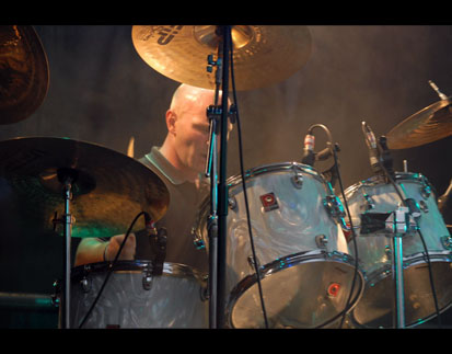 Jason on drums