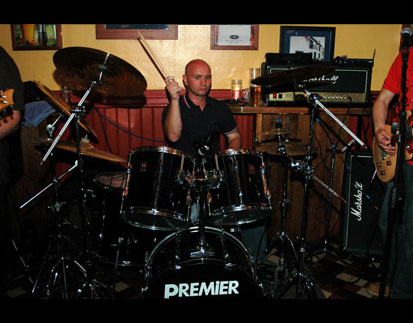 Jason on drums